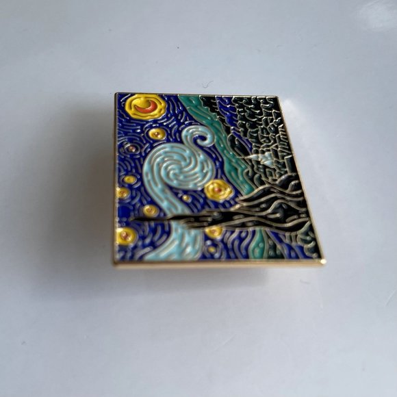 *50% OFF! Starry Night pin Vincent van Gogh art flair painting pins pinback - Picture 2 of 3